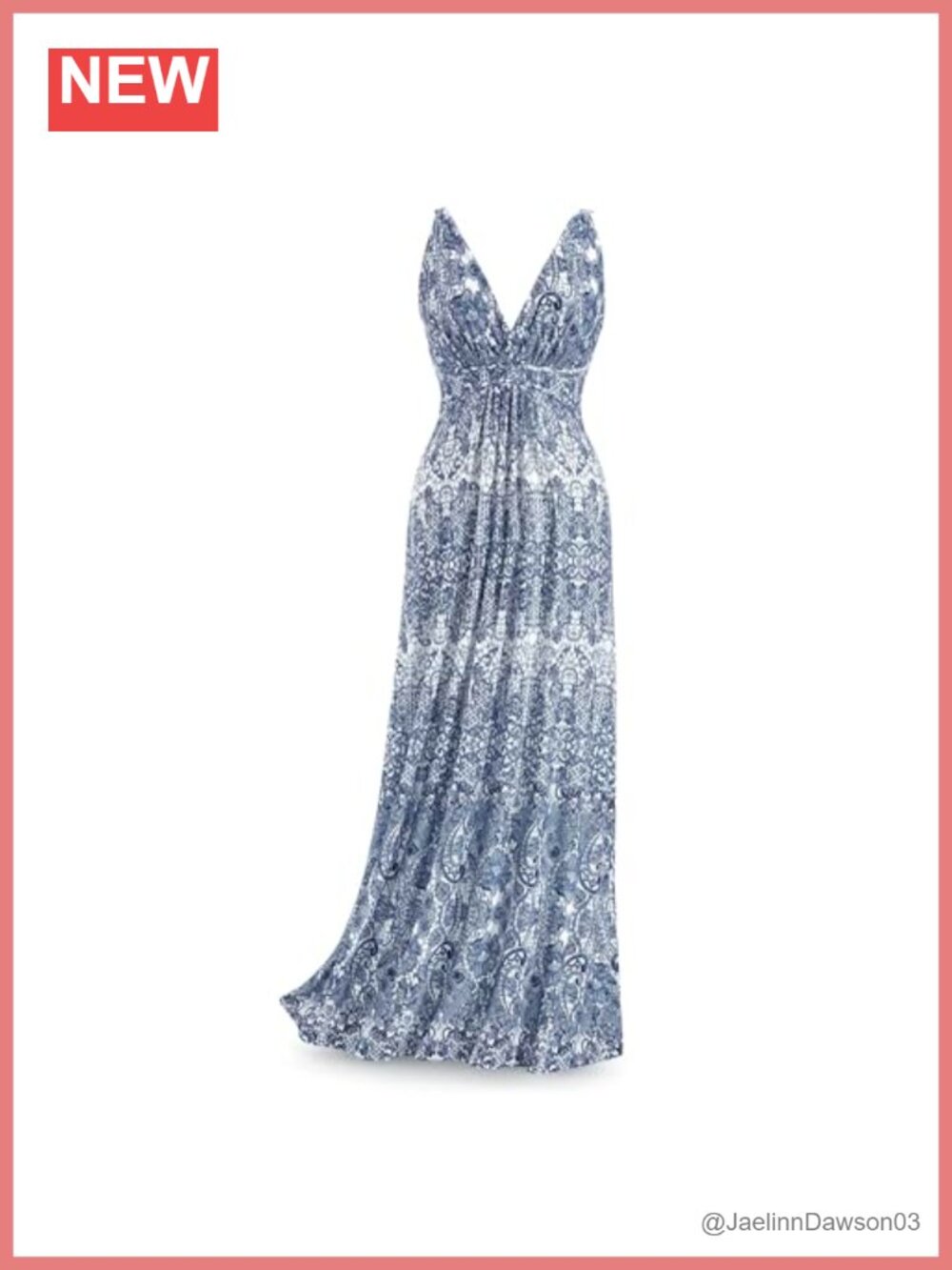 Lace Printed Maxi Dress Sleeveless Flowy Summer Sundress